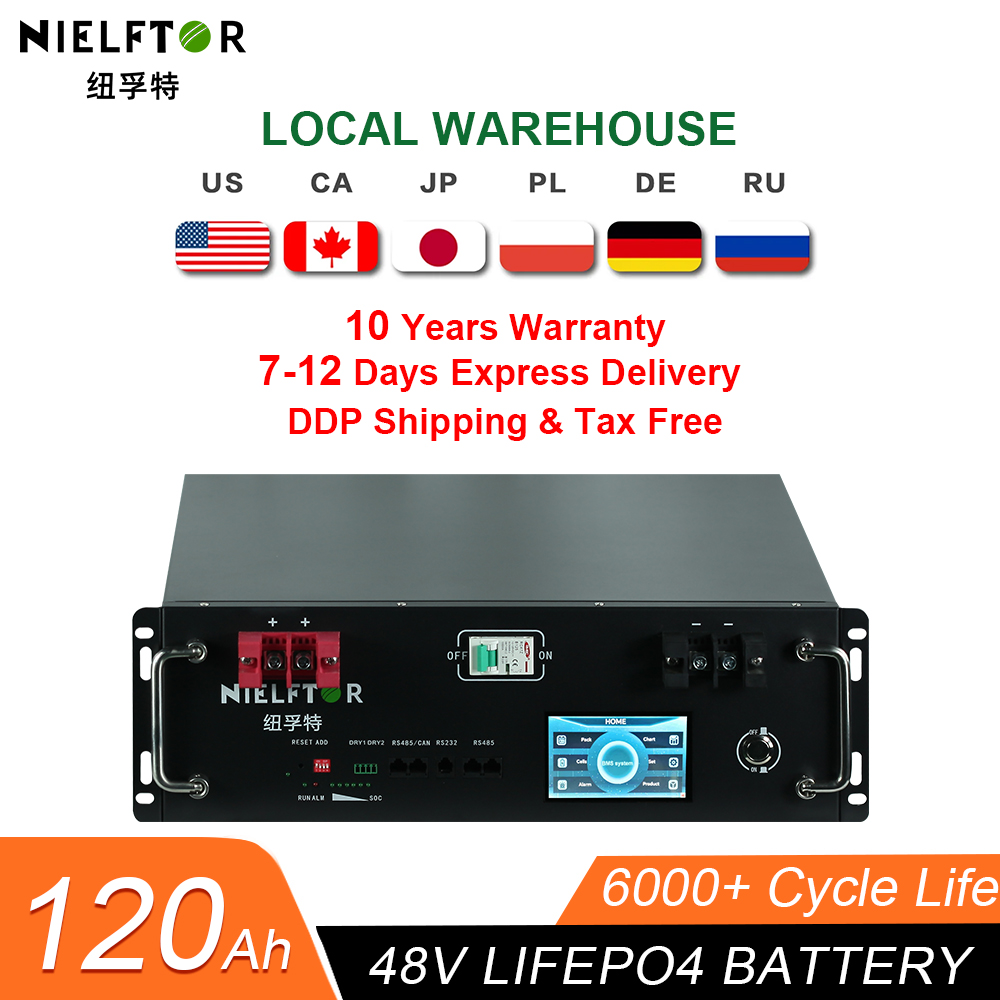 Smart Bms - Nieuwe 48V 120Ah LiFePo4 Batterij Bulit-in