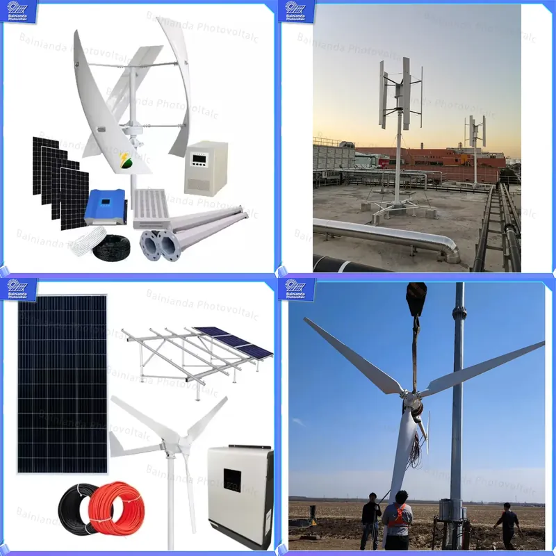 Renewable Energy Kit - 3KW 5KW 10KW Hybride Wind-zonne-energiesysteem Kit