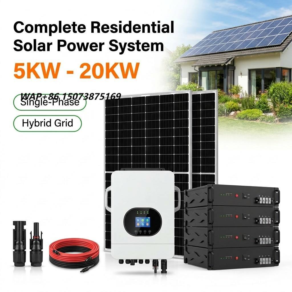 Renewable Energy Kit - 5KW 10KW 15KW 20KW Hybride Zonne-energiesysteem