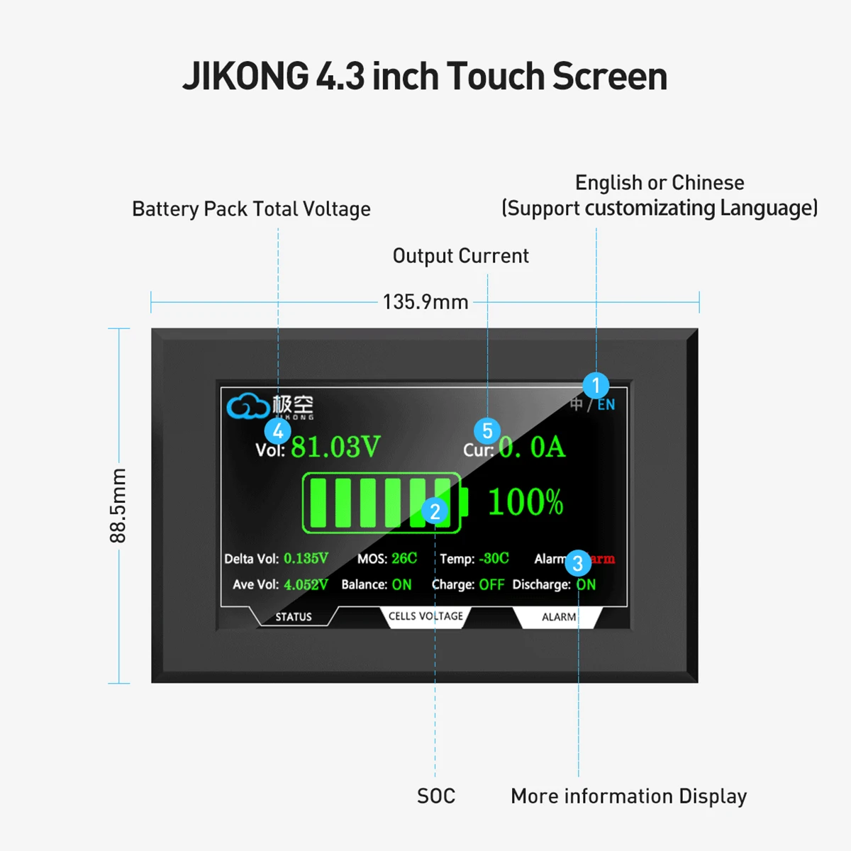 JIKONG V19 Display JKBMS 3,2 i - Smart Bms recensie en prijs