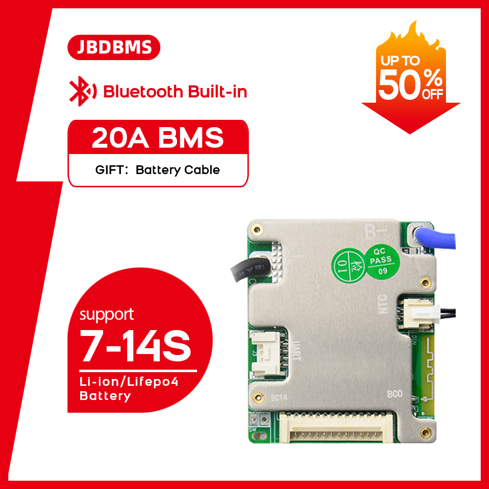 JBD Smart BMS 7S-14S 8S 9S 10S - Smart Bms recensie en prijs