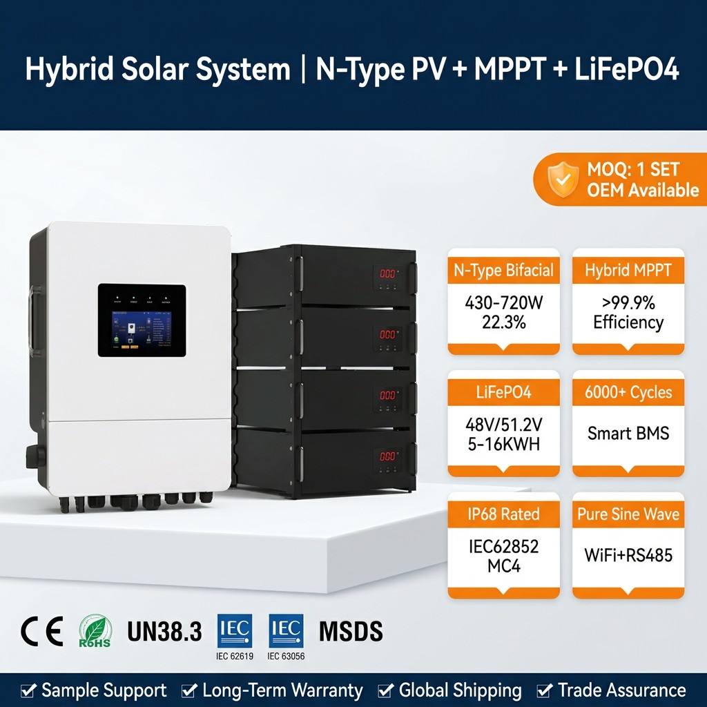 5KW 10KW 15KW 20KW Hybride Zon - Renewable Energy Kit recensie en prijs