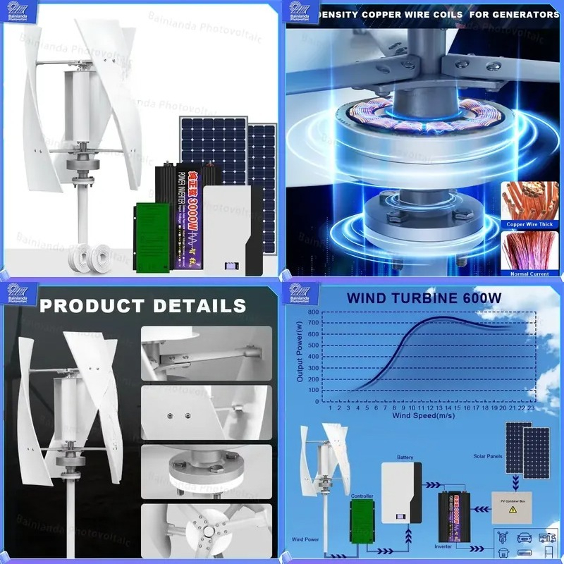 Verticale windturbinegenerator - Renewable Energy Kit recensie en prijs